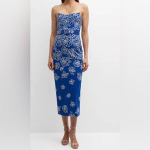 Badgley Mischka midi cocktail dress size 2